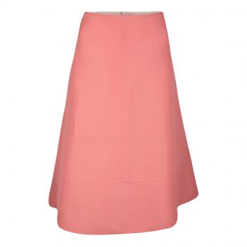 Pre Owned Marni Pink Cotton Silk High Waist Flared Skirt S