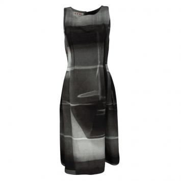 Pre Owned Marni Tie Dye Print Sleeveless Padded Midi Dress S
