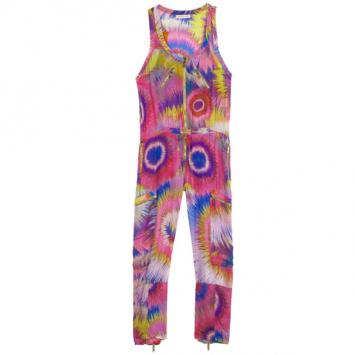 Pre Owned Matthew Williamson Bright Escape Silk Jumpsuit L