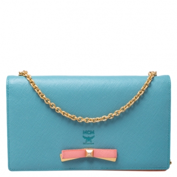 Pre Owned MCM Multicolor Leather Mina Chain Shoulder Bag