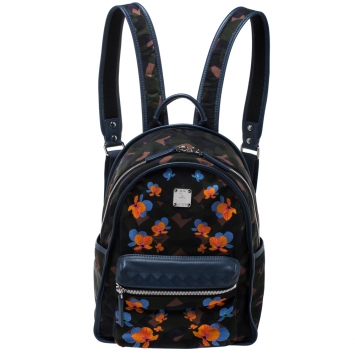 Pre Owned MCM Multicolor Munic Lion Camo Nylon Small Dieter Backpack