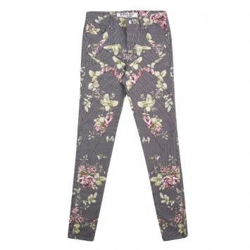 Pre Owned MCQ by Alexander McQueen Multicolor Rose Kaleidoscope High Waist Skinny Jeans S