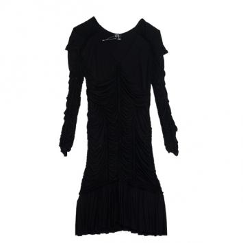 Pre Owned McQ by Alexander McQueen Ruched Dress M