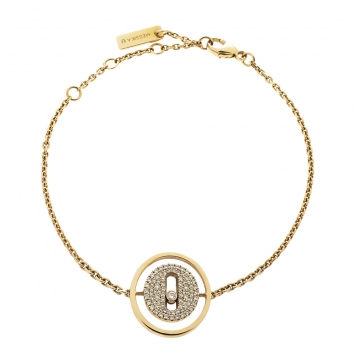 Pre Owned Messika Lucky Move Pavé Diamond 18K Rose Gold Bracelet