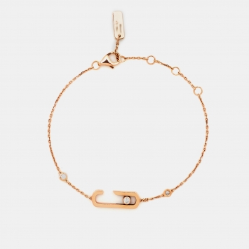 Pre Owned Messika Move Addiction by Gigi Hadid Diamond 18k Rose Gold Bracelet