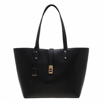 Pre Owned Michael Kors Black Leather Large Karson Carryall Luggage Tote