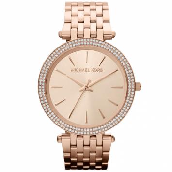 Pre Owned Michael Kors Rose Gold Plated Steel Darci MK3192 Women's Wristwatch 39MM