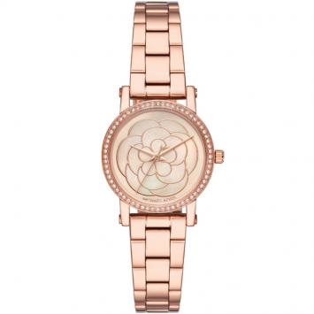 Pre Owned Michael Kors MOP Rose Gold Plated Steel Petite Norie MK3892 Women's Wristwatch 28MM