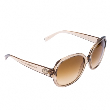 Pre Owned Michael Kors Beige/Brown Gradient MK 6021 Corte Oversized Square Sunglasses
