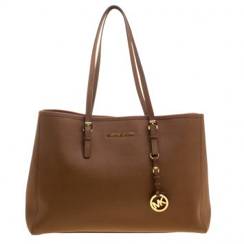 Pre Owned Michael Kors Brown Leather Tote