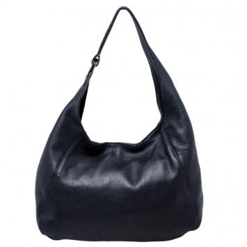 Pre Owned MICHAEL Michael Kors Black Leather Hobo