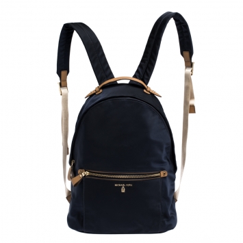 Pre Owned Michael Kors Dark Blue Nylon Backpack