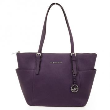 Pre Owned Michael Kors Jet Set Top-Zip Saffiano Tote