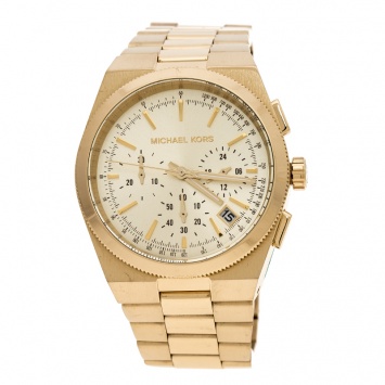 Pre Owned Michael Kors Gold Plated Stainless Steel Channing MK5926 Women's Wristwatch 38 mm