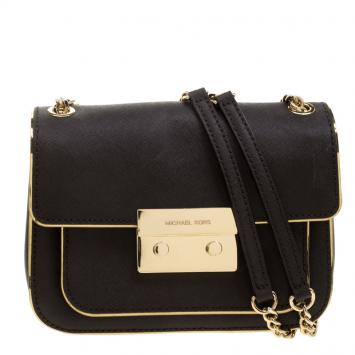 Pre Owned Michael Michael Kors Dark Brown Leather Sloan Shoulder Bag