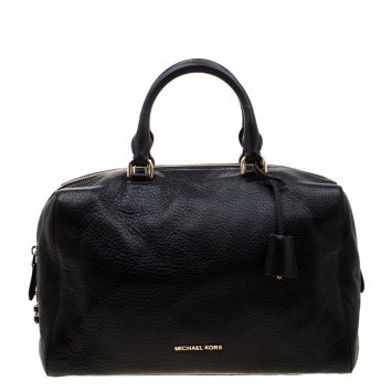 Pre Owned Micheal Kors Black Leather Satchel