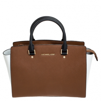 Pre Owned MICHAEL Michael Kors Multicolor Saffiano Leather Selma Tote