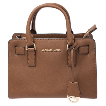 Pre Owned MICHAEL Michael Kors Brown Saffiano Leather Tote