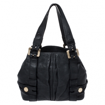 Pre Owned MICHAEL Michael Kors Black Buckle Tote