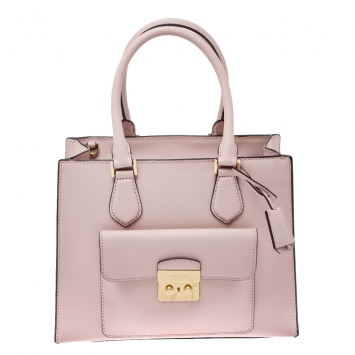 Pre Owned MICHAEL Michael Kors Blush Pink Leather Bridgette Tote