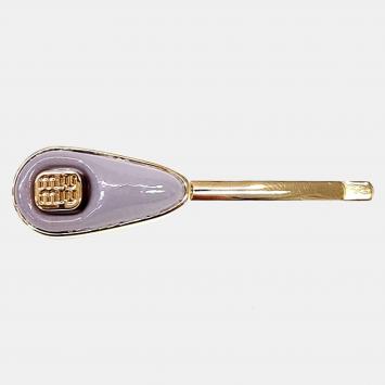 Pre Owned Miu Miu Gold/Grey Hairpin