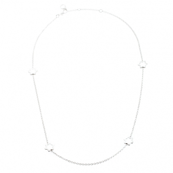 Pre Owned Montblanc Emblem Silver Station Necklace