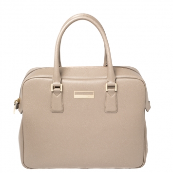 Pre Owned Montblanc Beige Leather Sartorial Briefcase
