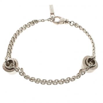 Pre Owned Montblanc Profile Wish Ring Silver Bracelet 