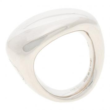 Pre Owned Montblanc Caresse of a Star Silver Ring Size 54