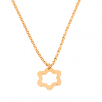 Pre Owned Montblanc Star 18k Rose Gold Pendant Necklace