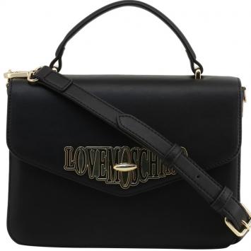 مملوكة مسبقًا Love Moschino Black Faux Leather Top Handle Bag