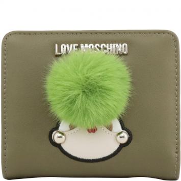 مملوكة مسبقًا Love Moschino Green Leather Coin Purse