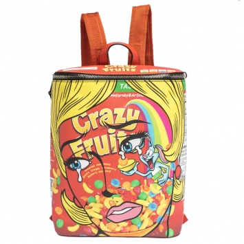 Pre Owned Moschino Multicolor Eyes PVC Capsule Backpack