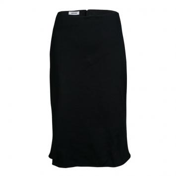 Pre Owned Moschino Black Cotton Knit High Waist Pencil Skirt M