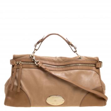 Pre Owned Mulberry Light Brown Leather Shoulder Bag