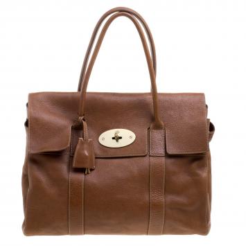Pre Owned Mulberry Brown Leather Bayswater Satchel