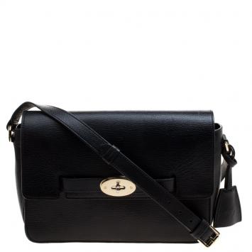 Pre Owned Mulberry Black Leather Bayswater Shoulder Bag