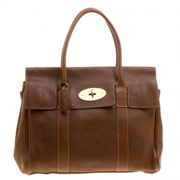 Pre Owned Mulberry Brown Leather Bayswater Satchel