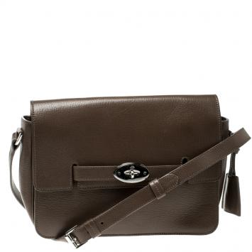 Pre Owned Mulberry Brown Leather Bayswater Shoulder Bag 
