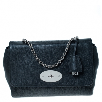 Pre Owned Mulberry Black Leather Lily Shoulder Bag