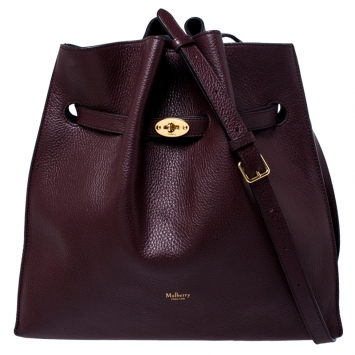 Pre Owned Mulberry Burgundy Leather Tyndale Shoulder Bag