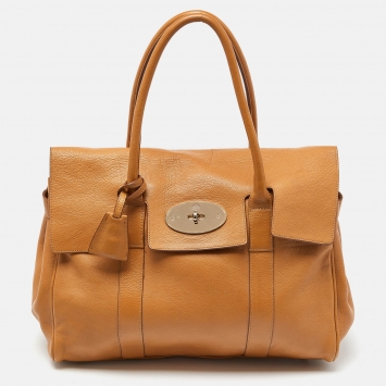 Pre Owned Mulberry Tan Leather Bayswater Satchel