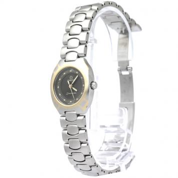 Pre Owned Omega Grey Stainless Steel Seamaster Polaris Women's Wristwatch 21MM