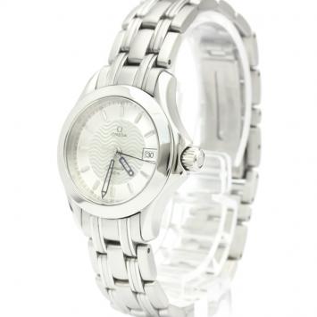 Pre Owned Omega Silver Stainless Steel Seamaster 120M 2581.31 Women's Wristwatch 26 MM