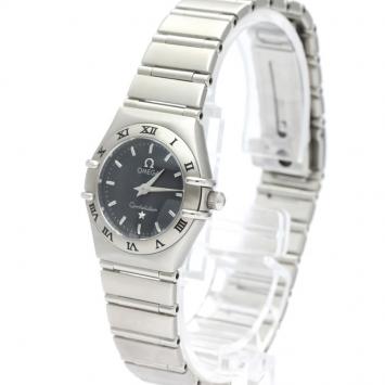 Pre Owned Omega Gray Stainless Steel Constellation 1562.40 Women's Wristwatch 22 MM