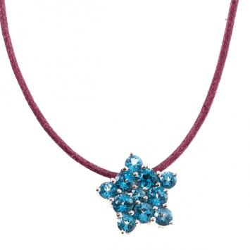 Pre Owned Pasquale Bruni Blue Topaz Star Pendant