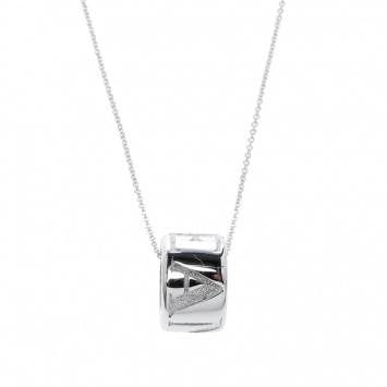 Pre Owned Pasquale Bruni Amore 18k White Gold Pendant Necklace