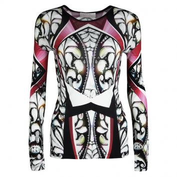 Pre Owned Peter Pilotto Multicolor Printed Long Sleeve Top S