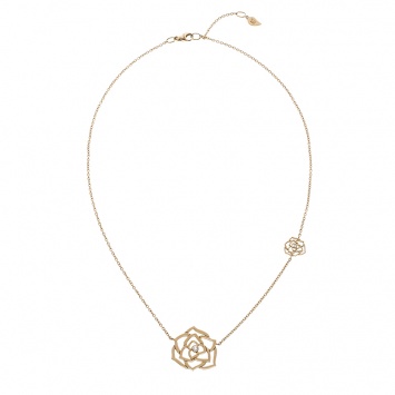 Pre Owned Piaget Rose Diamond 18k Rose Gold Necklace 