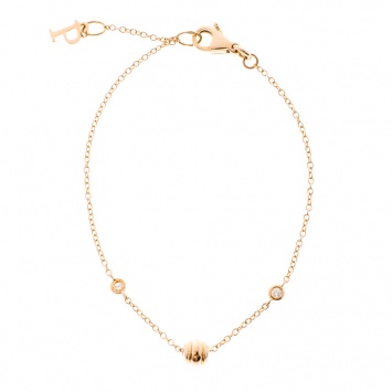 Pre Owned Piaget Possession Diamond 18k Rose Gold Bracelet 18cm